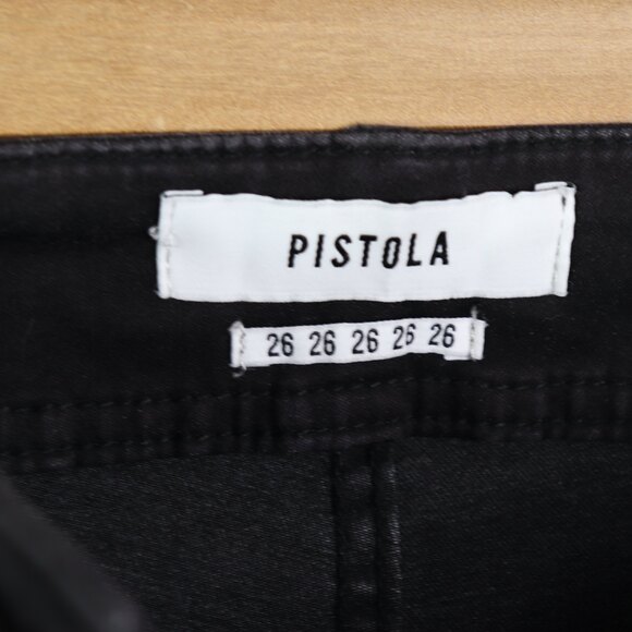 EC Pistola Moto Lace-Up High Rise Skinny Jeans sz 26 - Picture 8 of 9